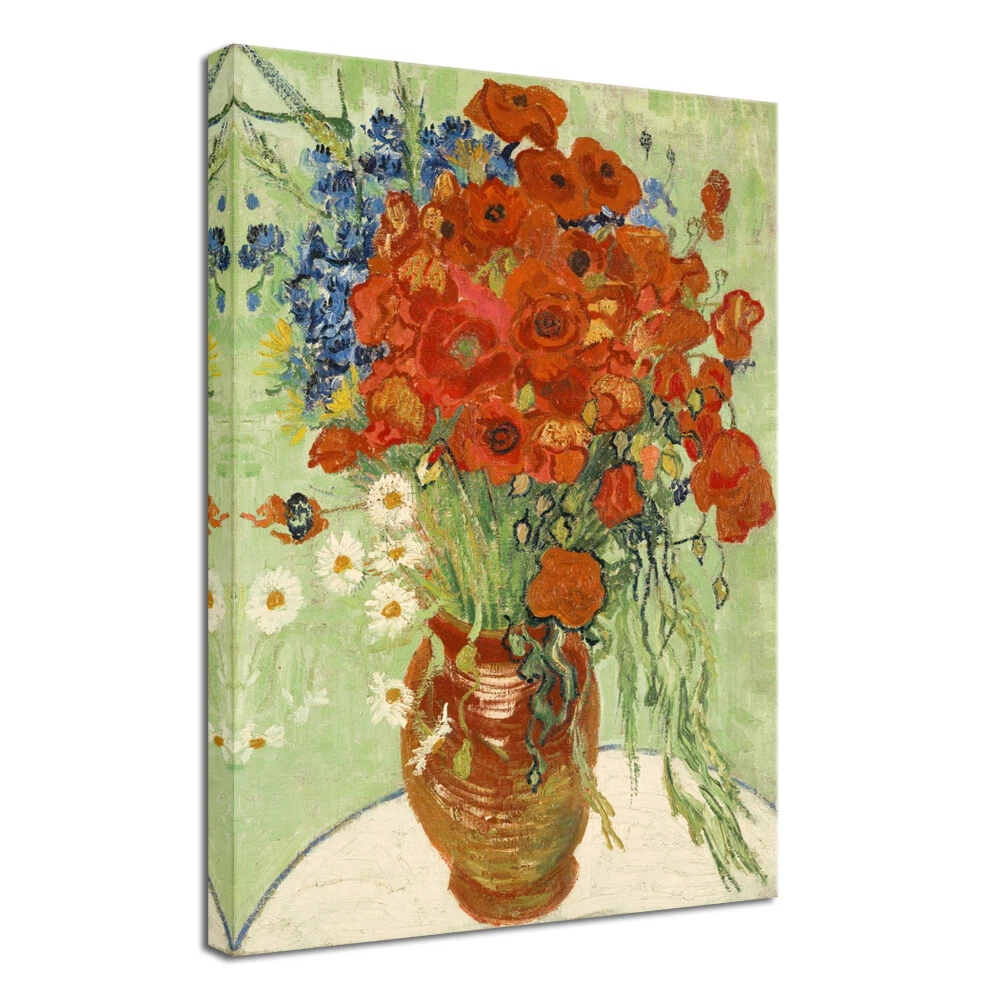 3 Canvas Wall Art Van Gogh Painting Print Repro Picture Home Room Decor Flowers - Image 1
