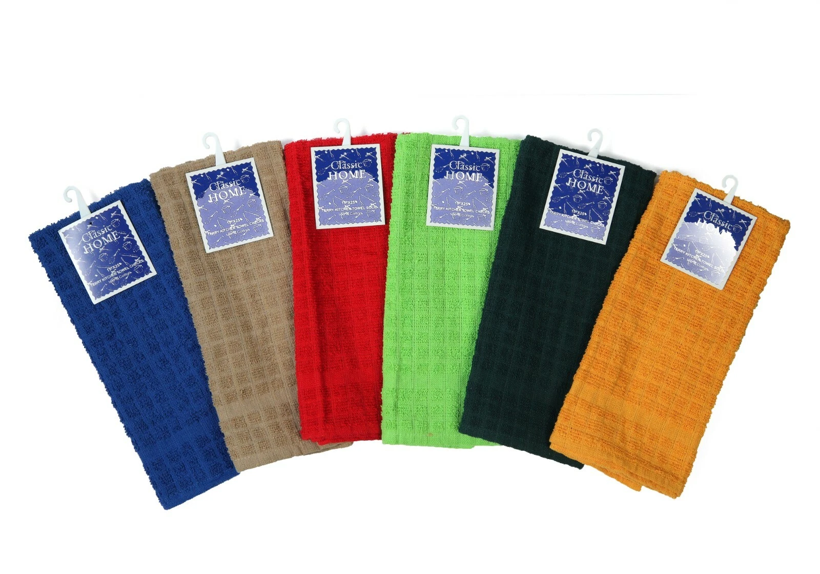 1 Soft Textiles 12 Kitchen Hand Towels 15x25 " 100% Cotton Super Soft Dish Towels - Image 1