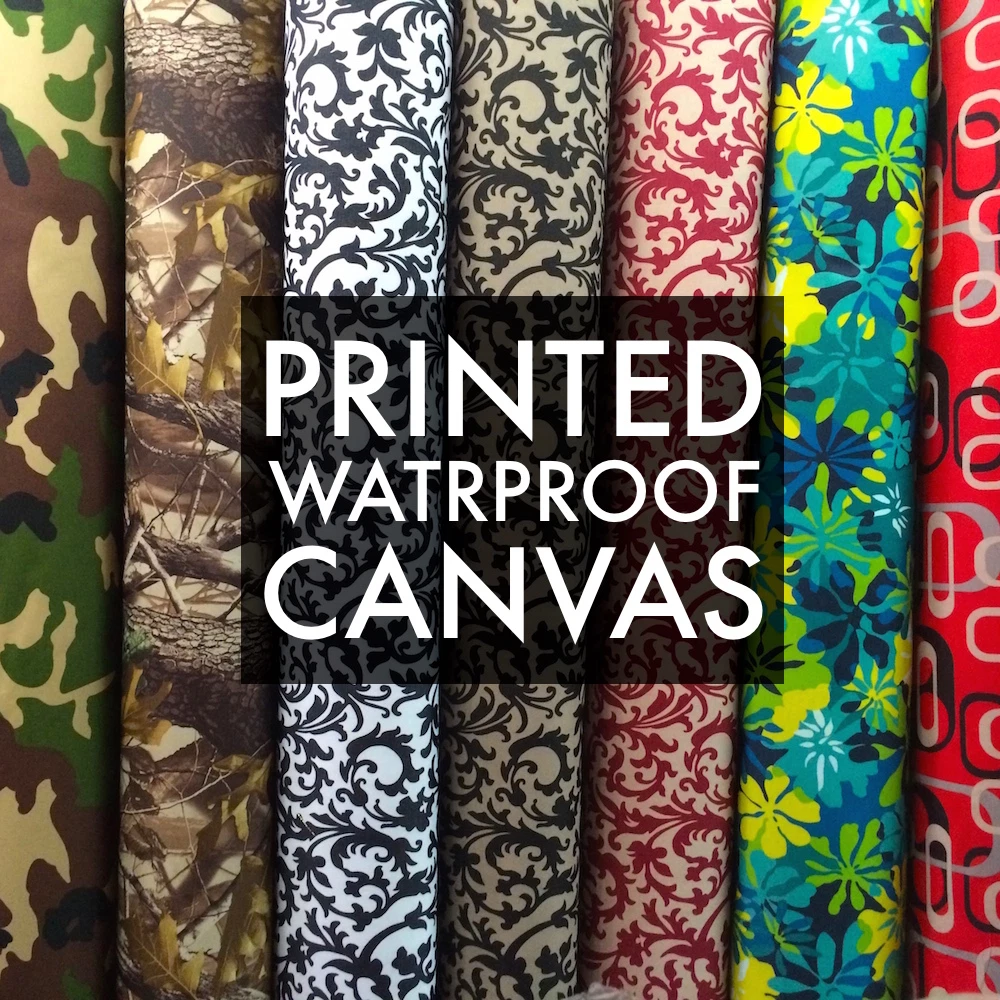 1 Printed Canvas Fabric Waterproof Outdoor 60" wide 600 Denier by the yard - Image 1