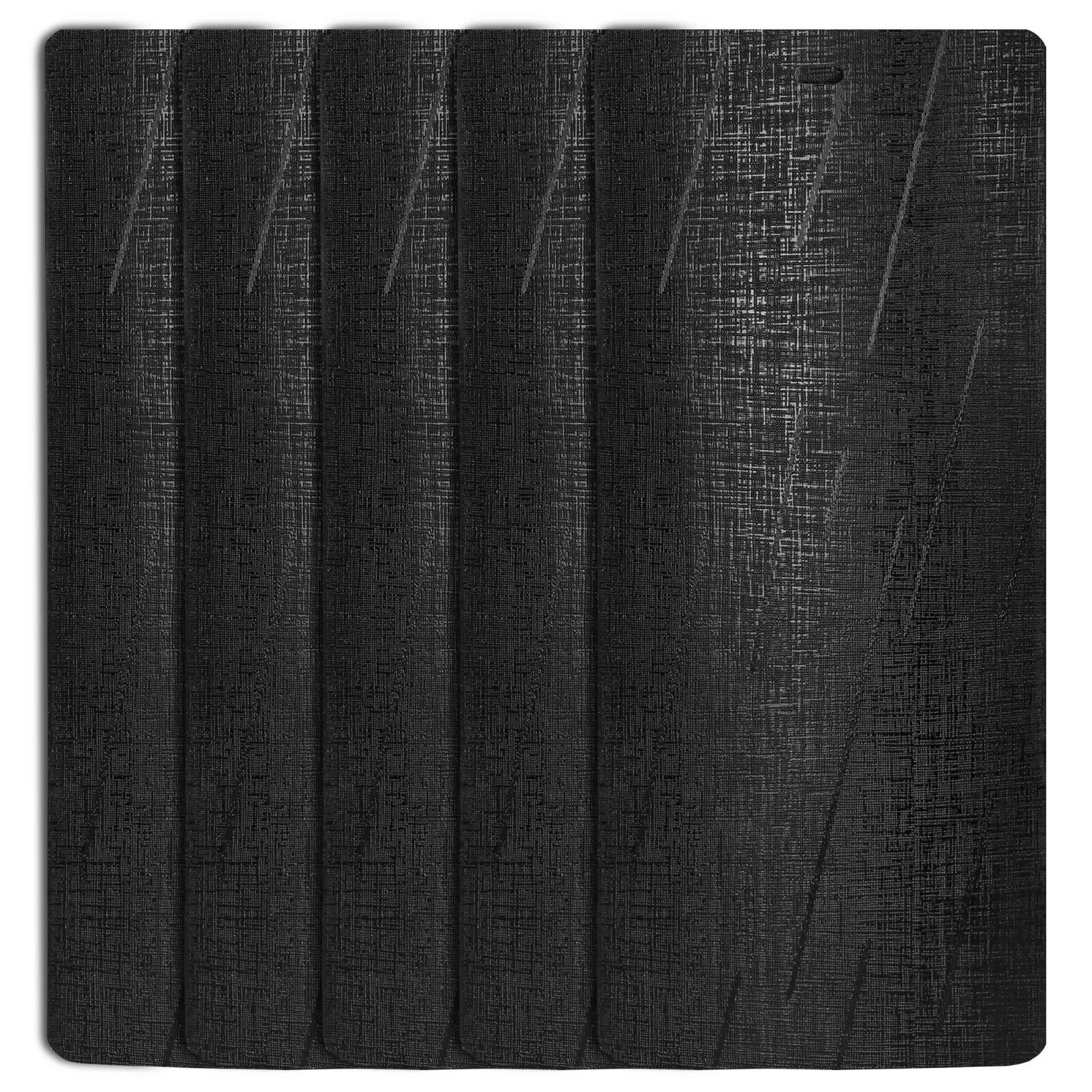 1 DALIX Silky Vertical Window Blinds Premium Textured Set 5 Pack Qty / Black - Image 1
